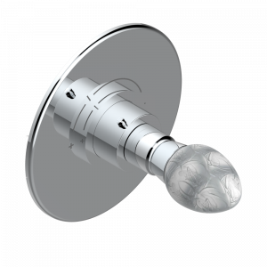 A2E-5100BR Ручка регулировки с круглой накладкой для термостата THG, арт.5100A 1/2" и 5200A 3/4" (термостаты см. на стр. 451) Thg-paris Venice Хром