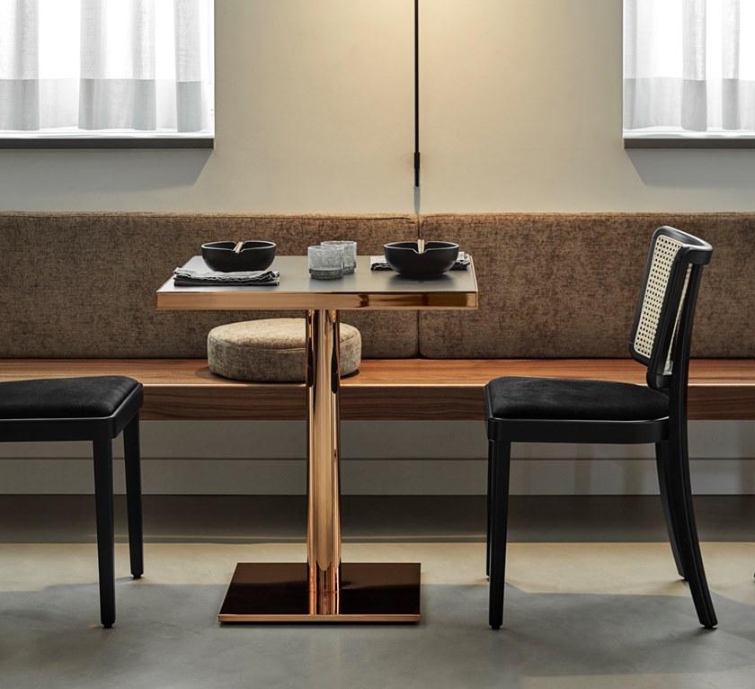 Wiener GTV Design Квадратный металлический стол sun-id-1371133 - Вид №4