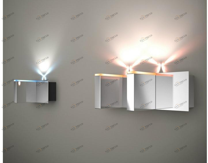 Quasar Настенный светильник из алюминия непрямого света Match sun-id-1417957