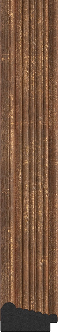 BY 3662 Зеркало в багетной раме - сухой тростник 51 mm EVOFORM Octagon - Вид №2