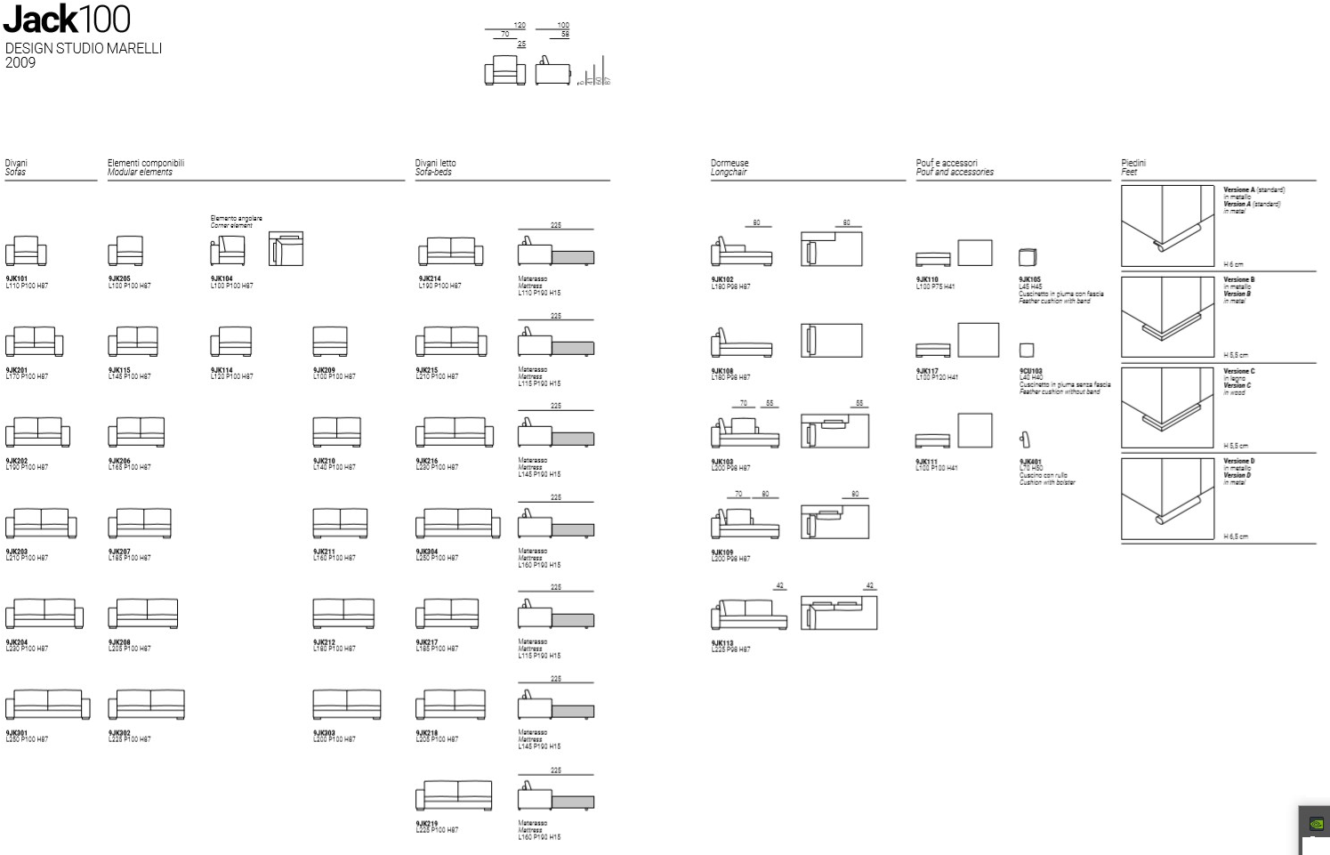 Marelli Диван с шезлонгом Jack sun-id-1484614 - Вид №8