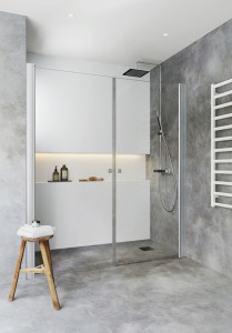 1450583 Красивый Душ Igloo Pro Dubbel70X100 Прозрачное Стекло Hafa Прозрачный