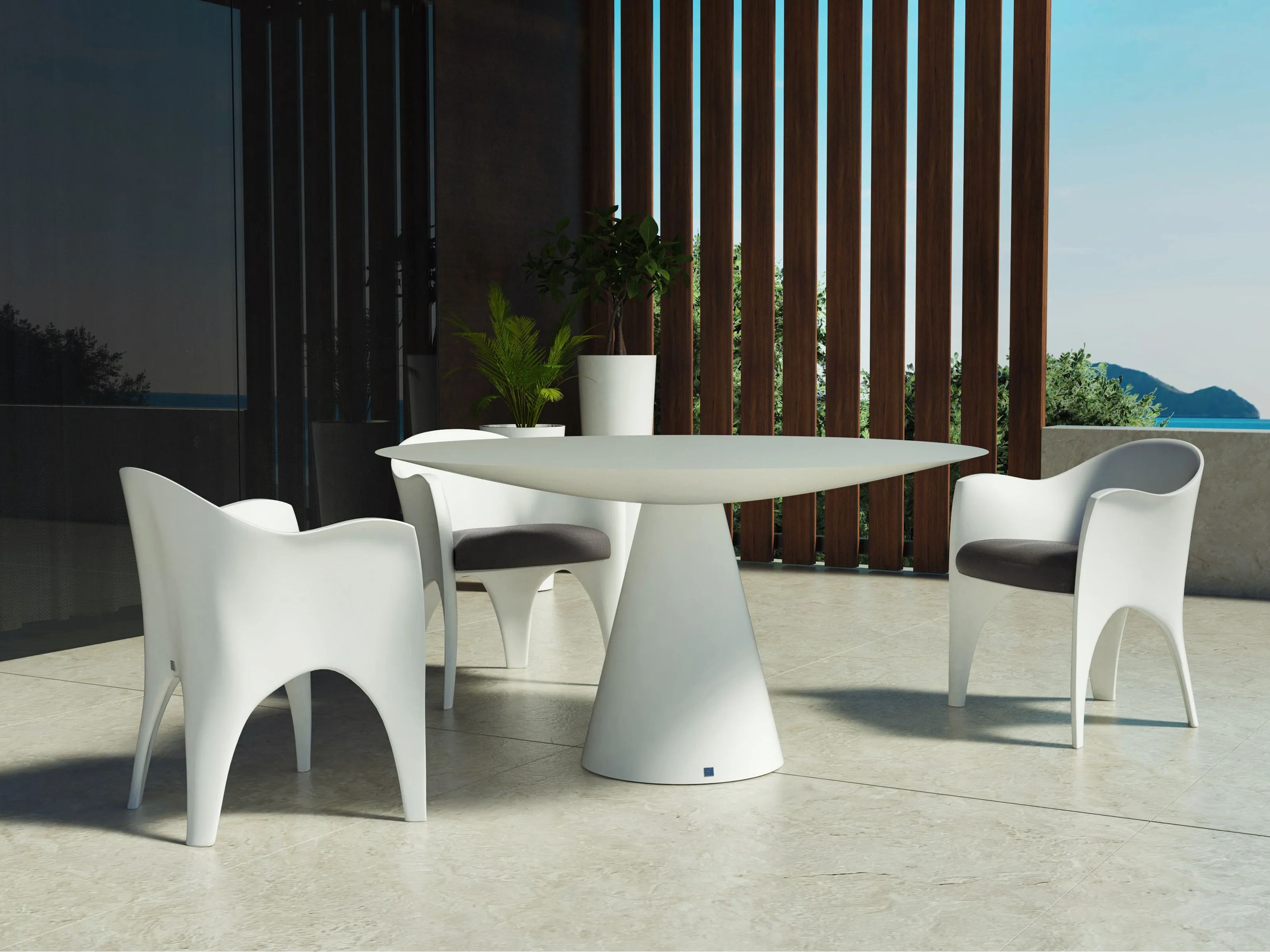 Садовый стул со встроенной подушкой GANSK океан ARCH-00147492 - Вид №4