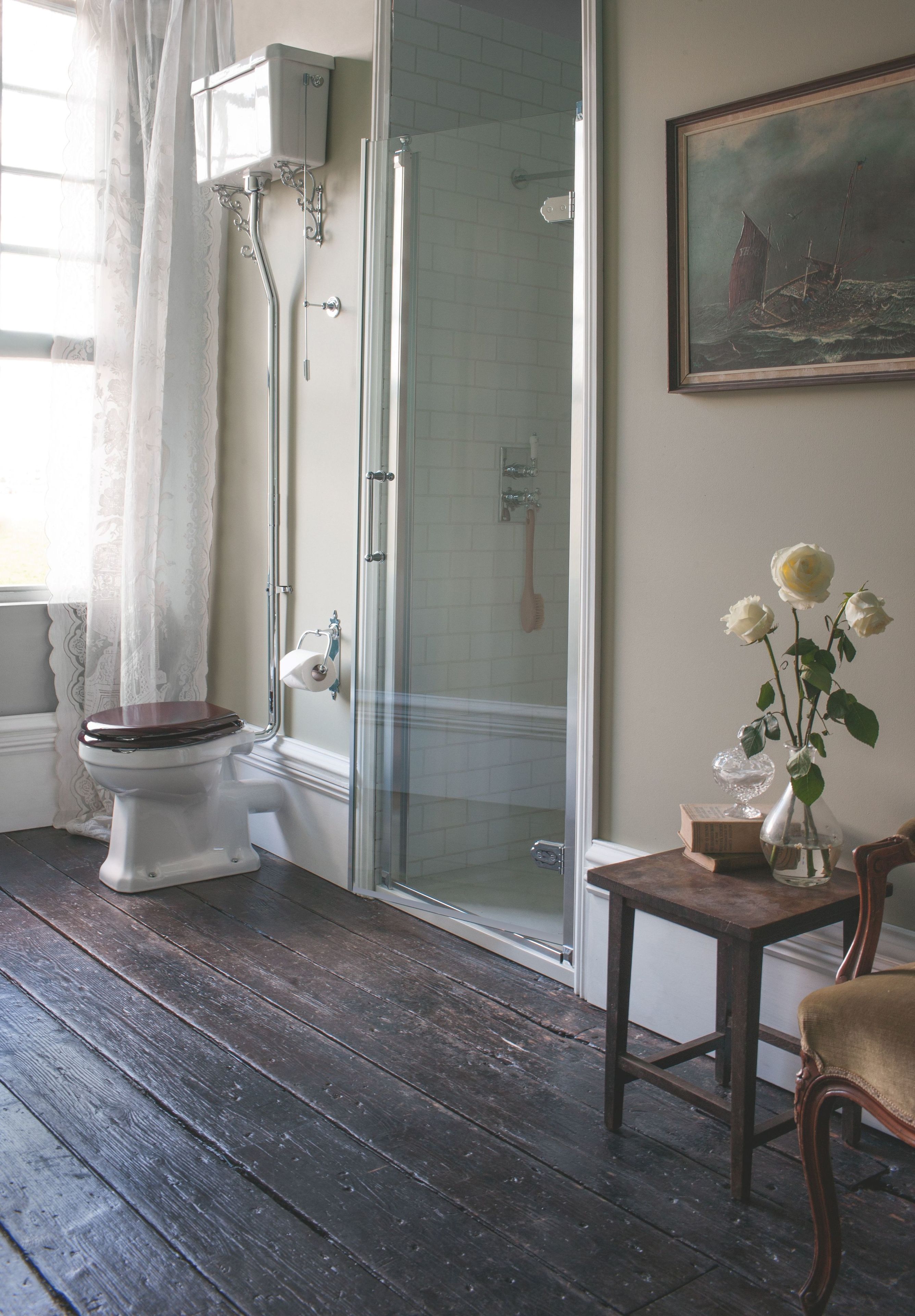 Туалет в оконном шкафу с напольной внешней кассетой Burlington Wc in porcellana ARCH-00112851 - Вид №3