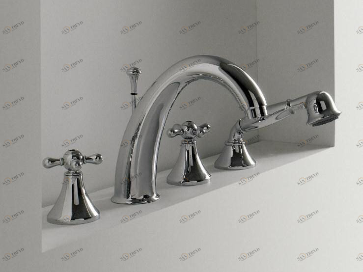 ZAZZERI Комплект для ванны с ручным душем на 4 отверстия Mille sun-id-1362120