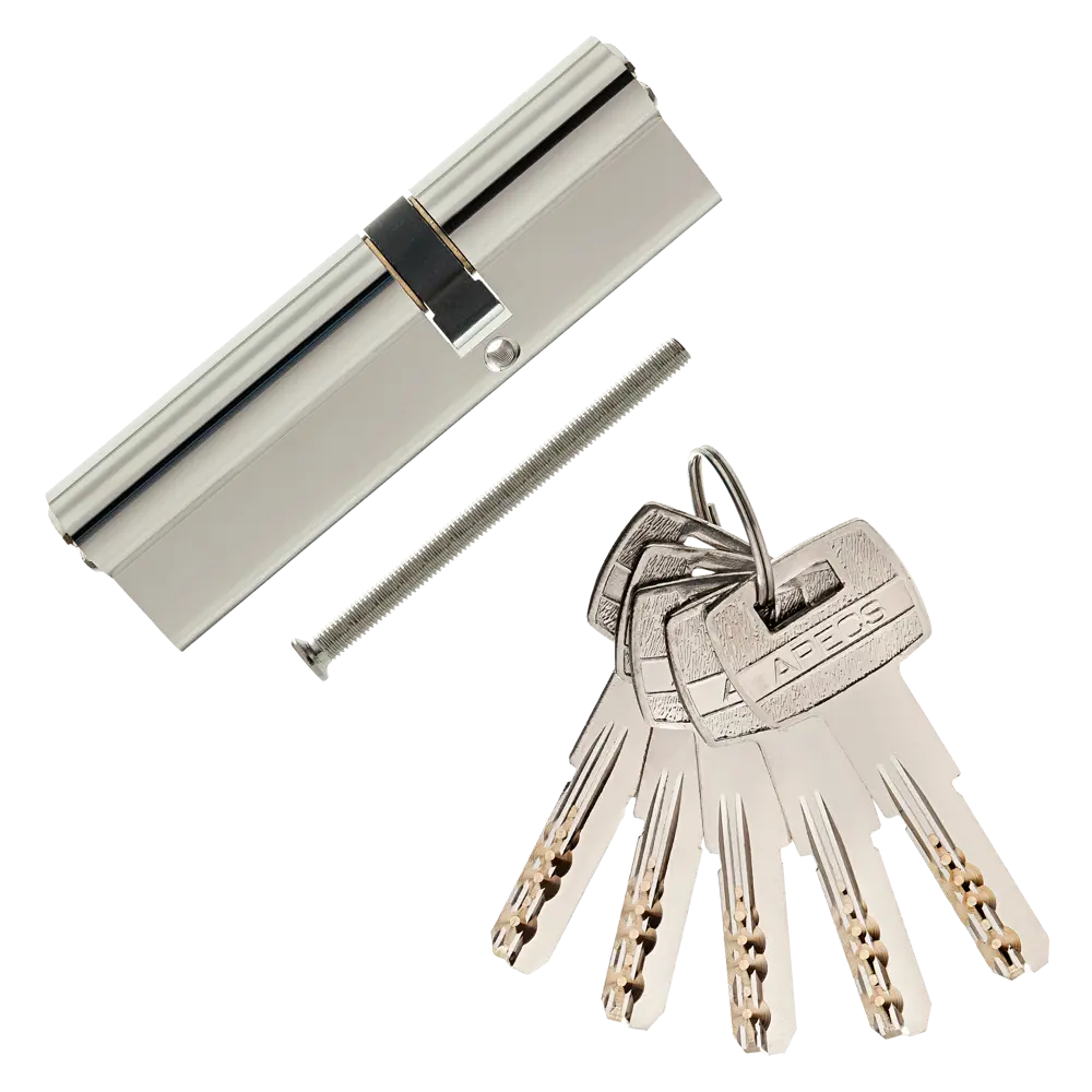 Цилиндр Apecs SM-105(40/65)-NI, 40x65 мм, ключ/ключ, цвет никель ЦИЛИНДР APECS SM-105(40/65)-NI КЛЮЧ-КЛЮЧ STLM-2140633 - Вид №1