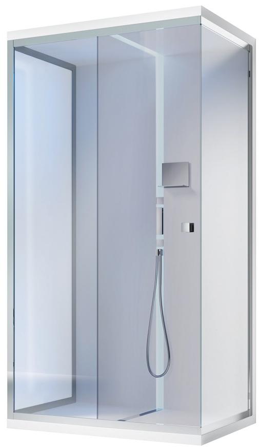Gruppo Treesse Угловая прямоугольная душевая кабина из стекла с поддоном Sistema doccia sun-id-1488821 - Вид №1