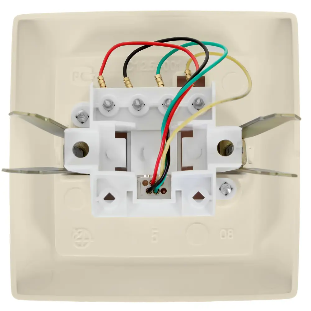 Телефонная розетка встраиваемая Reone RJ11, цвет слоновая кость 17824049 STLM-2174978 - Вид №2