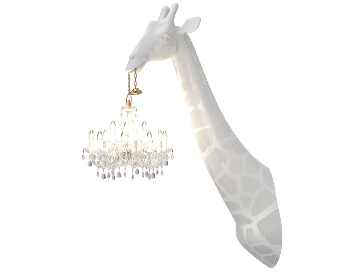 Настенный светильник из полиэтилена Qeeboo Giraffe In Love ARCH-00058533