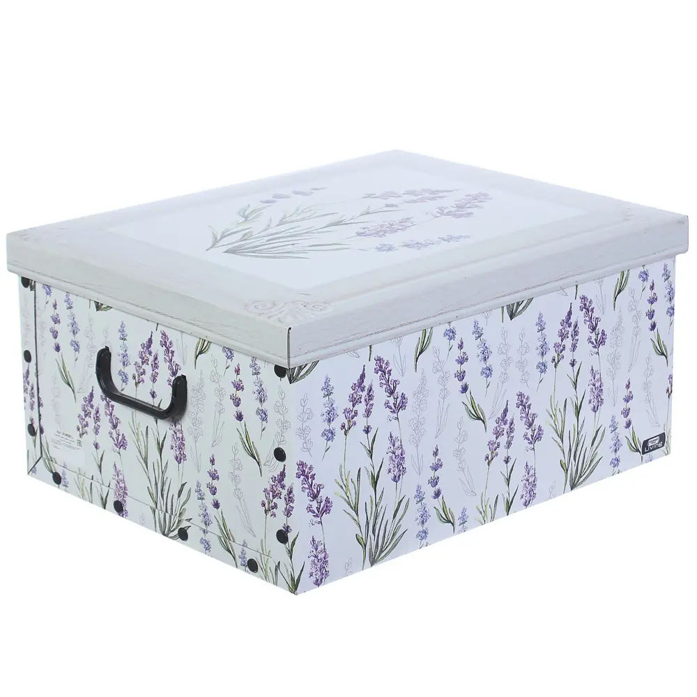 Короб с ручками Цветы 39x50x24 см картон 82036325 STLM-2149763 DOMO PAK 