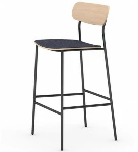 Vela Arredamenti Табурет из железа со спинкой Bistro