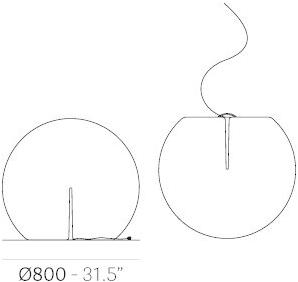 Pedrali Подвесной светильник / торшер Happy apple 331 - Вид №7