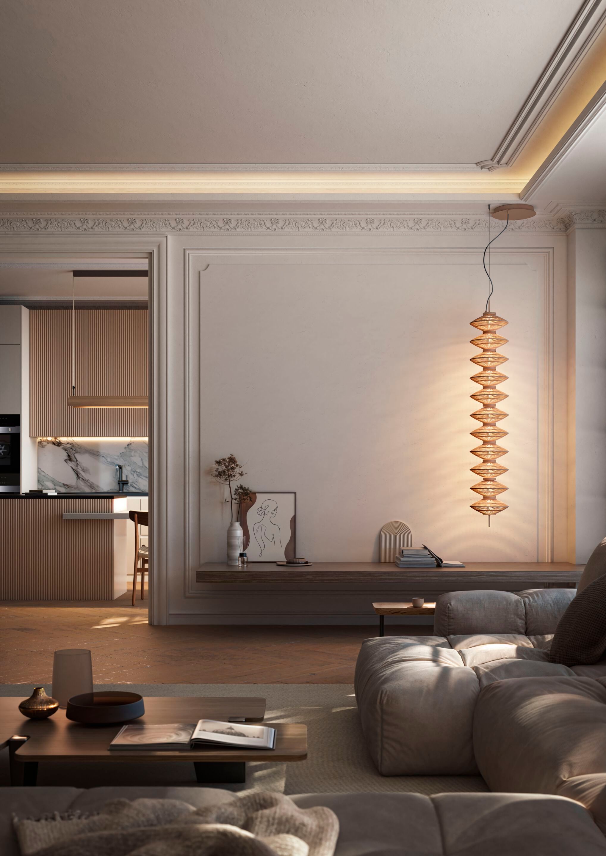 Светодиодный подвесной светильник ручной работы Bover YUYUN ARCH-00120593 - Вид №14