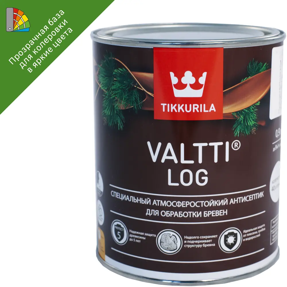 Tikkurila Valtti Log - Антисептик для защиты деревянных фасадов с колеровкой 82115531