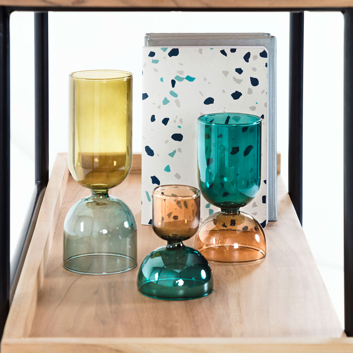 071789 Большой стеллаж 80x187 акация La Forma Basi  - Вид №6