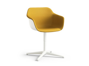 Мягкое вращающееся кресло с подлокотниками