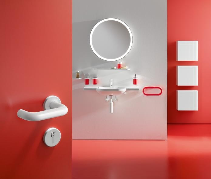 800.06.010 Дозатор для мыла или дезинфицирующего средства с держателем HEWI USA Produkte  - Вид №6