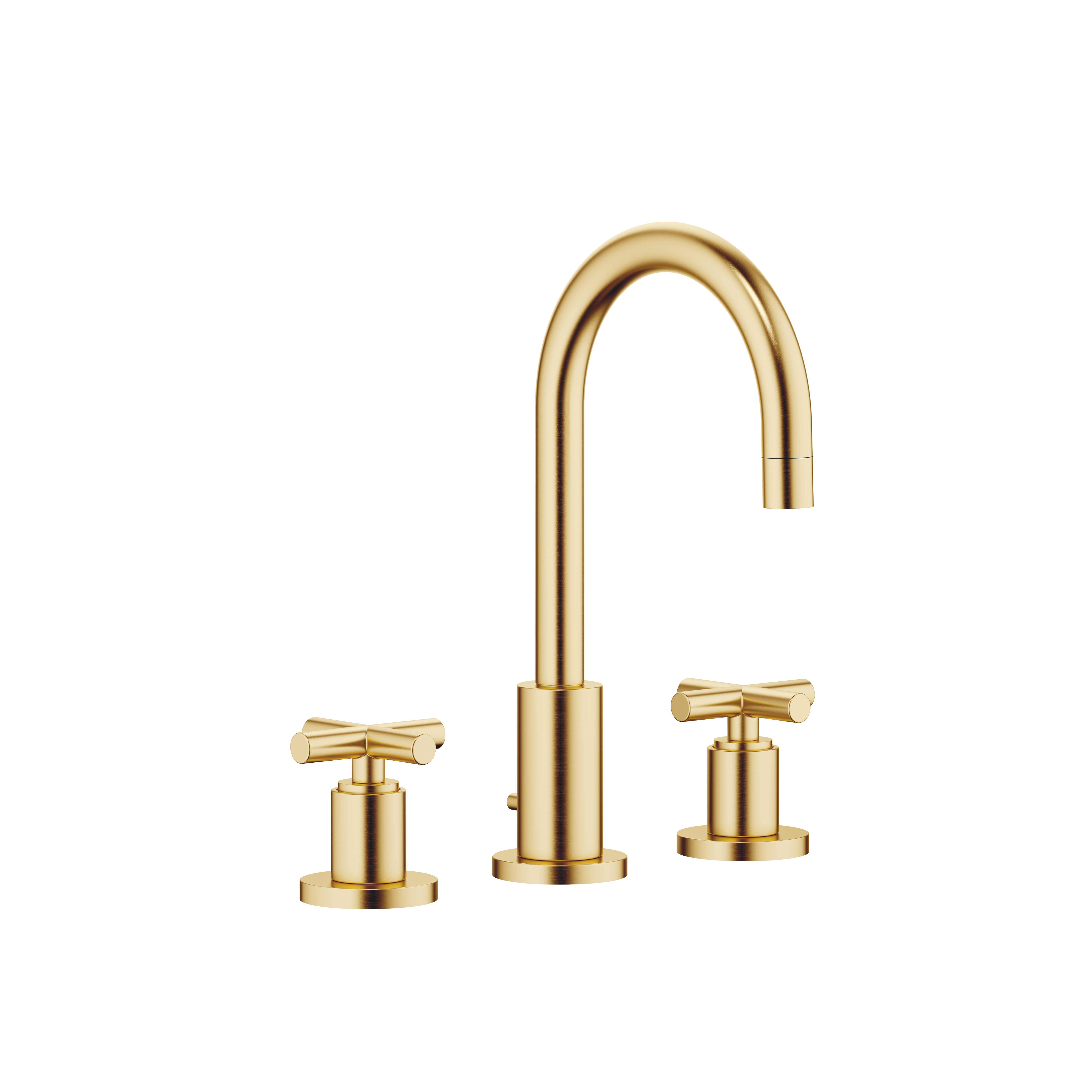 TARA Смеситель для раковины на три отверстия с донным клапаном - Brushed Durabrass (золото 23 карата) 20710892-28 DornBracht