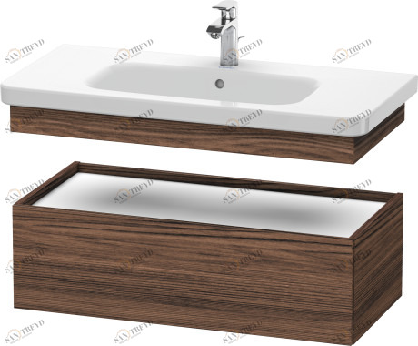 DS628202121 DuraStyle Шкафчик Орех темный декор Duravit