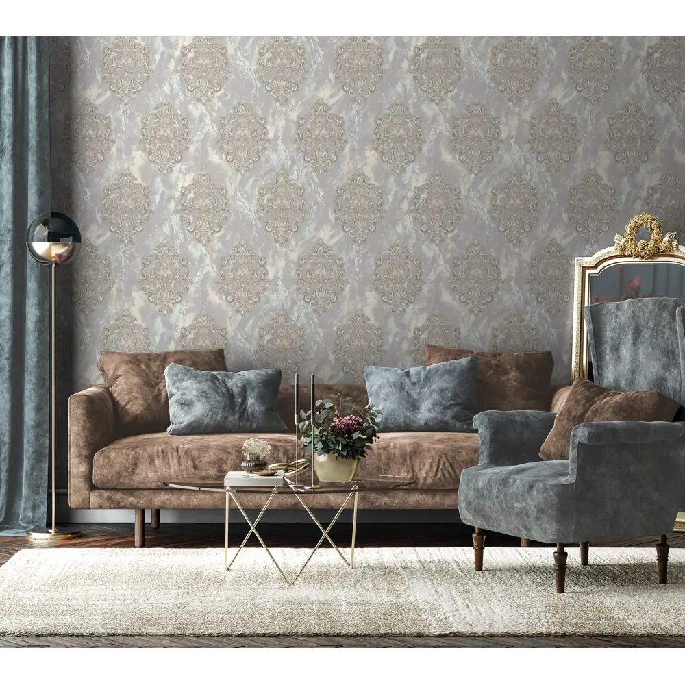 Обои флизелиновые WallSecret Botticelli кофейные 1.06 м 8638-28 85263855 STLM-2139665 - Вид №2