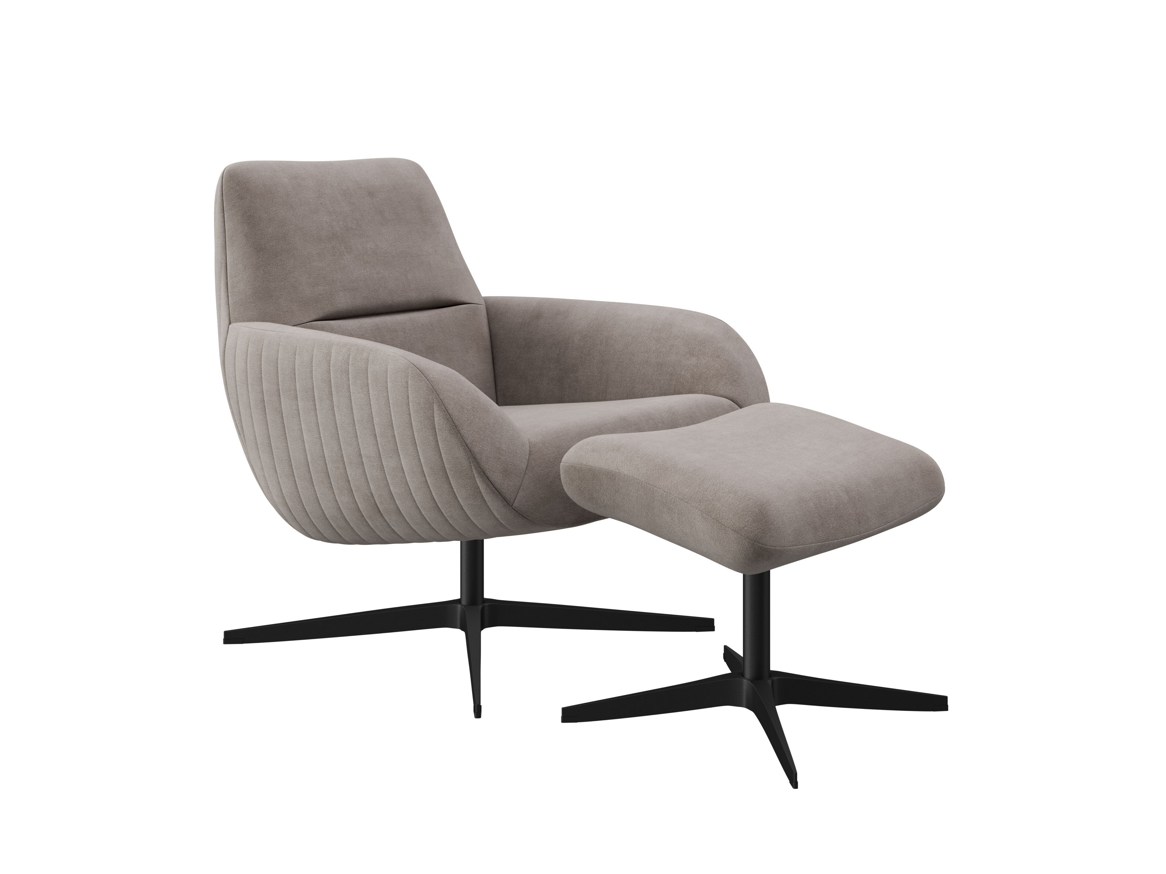 Тканевое кресло с подставкой для ног DÔME DECO Awaken ARCH-00039329 - Вид №9