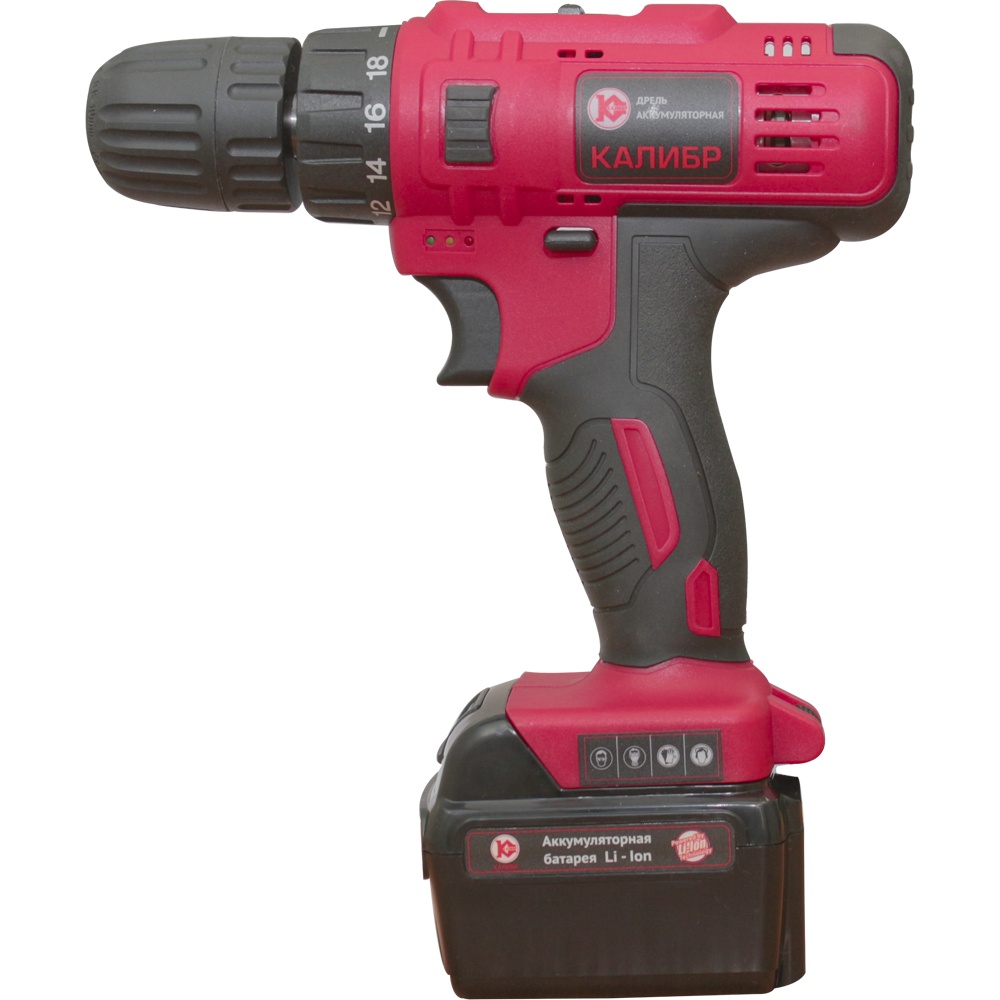 70733 Калибр Аккумуляторная дрель (Li-Ion) ДА-16 