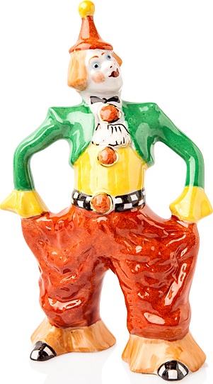 10621579 Промыслы Вербилок Фигурка 16см "Клоун" Фарфор, Керамика 