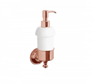 Gentry Home Настенный керамический подстаканник Kent Розовое золото GH102136