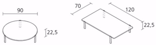 Alias Круглый лакированный журнальный столик из мдф Eleven sun-id-1488887 - Вид №4