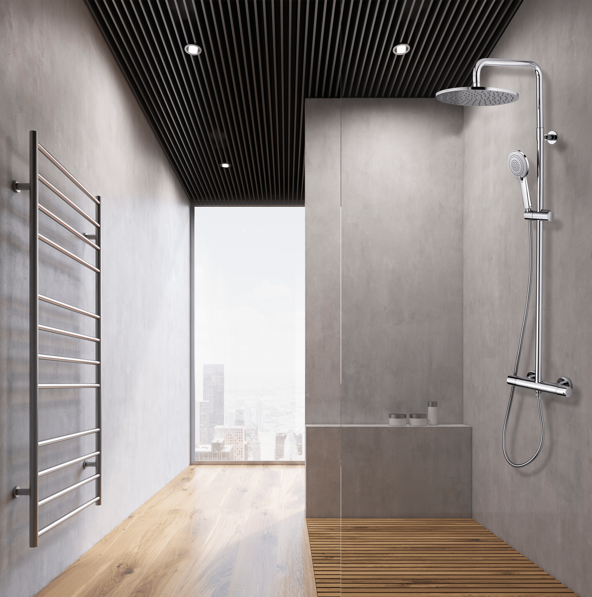 L20001 Душевая колонна COSMO Ø 280 mm - Termostatico BOSSINI  - Вид №1