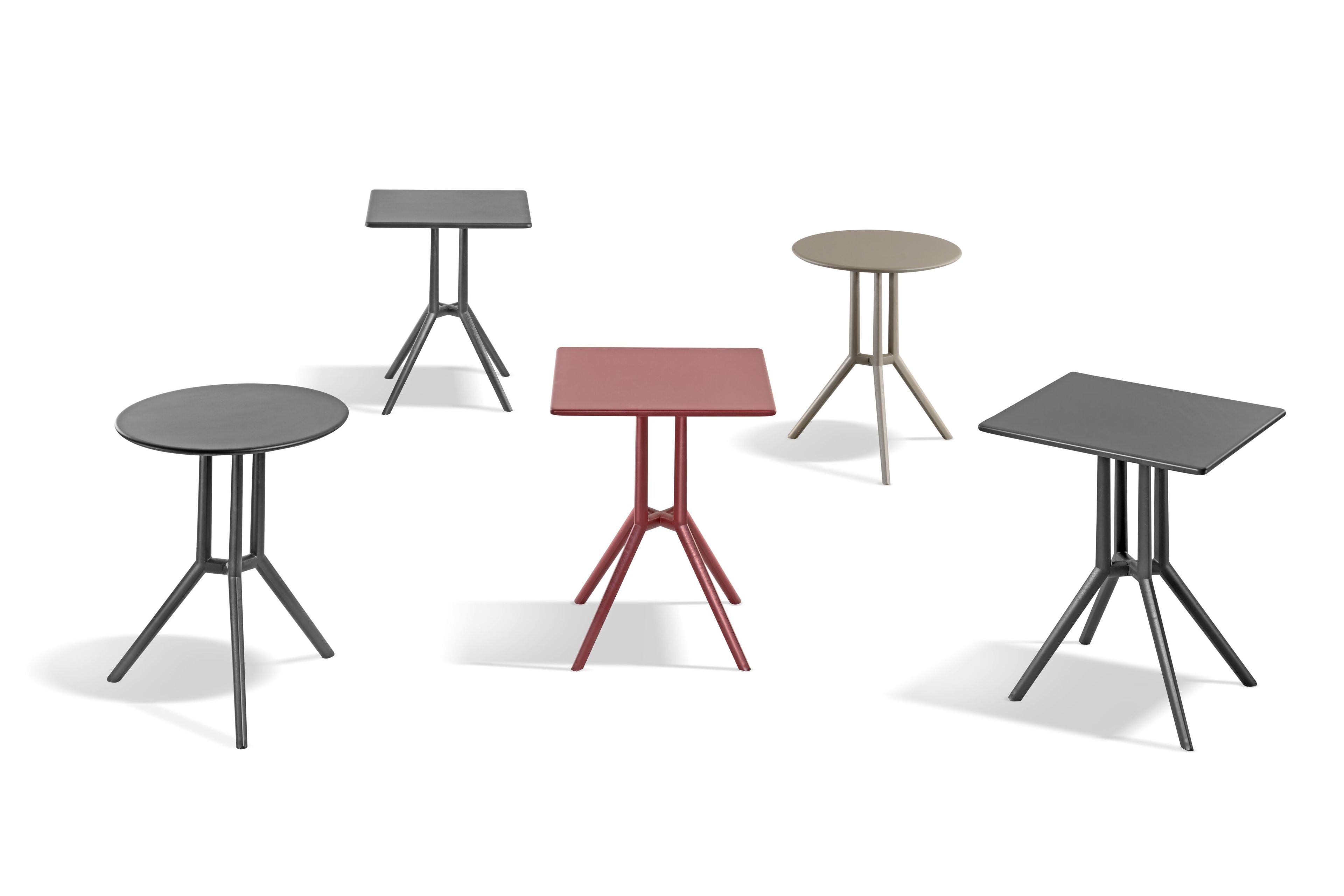 Круглый стол из инженерного пластика с 3 спицами GABER JUNIPER 3 ROUND ARCH-00061515 - Вид №1