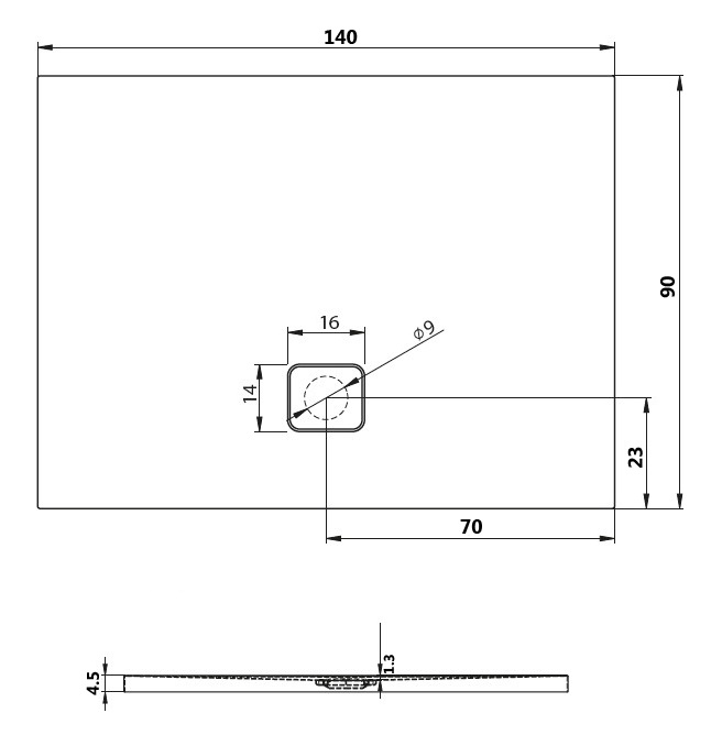 DC280050000000S Поддон Riho Basel Santreyd - Вид №1
