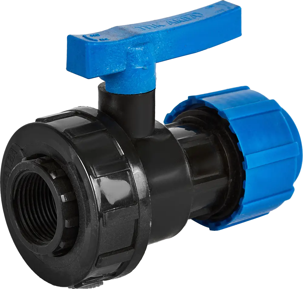 Кран разъемный ПНД Политэк для водоснабжения 25x3/4" 85358401