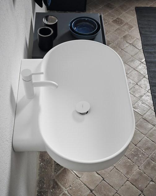 Pr003 / pr004 Подвесная раковина настенная овальная Inbani  белая  - Вид №1