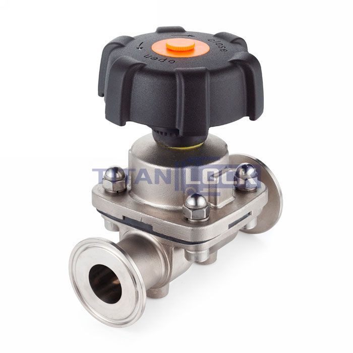 Мембранный клапан нерж.316 типа clamp-clamp, DN32 DIN TL32DVCLSS TITAN LOCK 