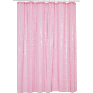 Штора для ванны Вилина Северное сияние с кольцами 180x180 см ЭВА цвет розовый