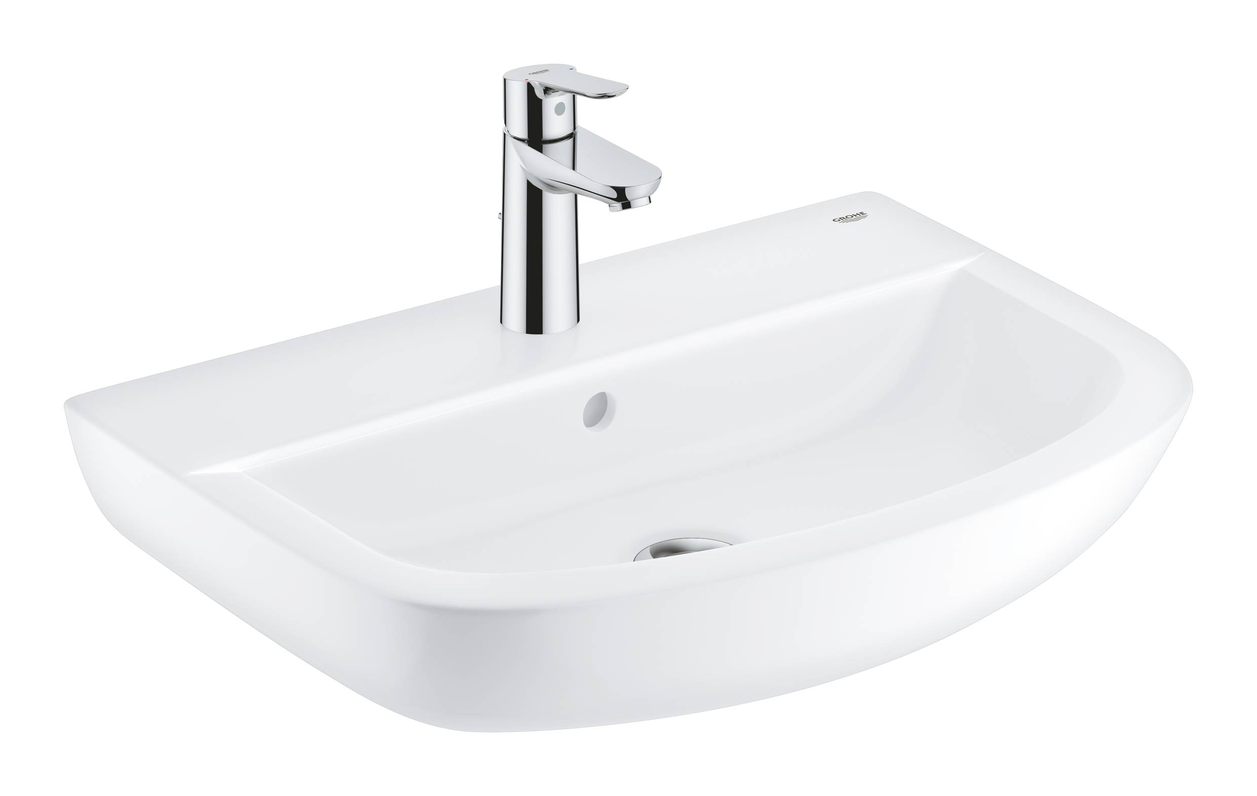 39471000 Подвесная раковина настенная овальная Grohe Bau белая - Вид №2