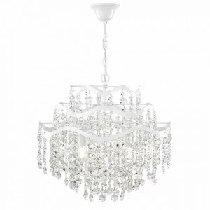 Люстра подвесная хрустальная 158 см Charlotte FR1001PL-07W FREYA ДИЗАЙНЕРСКИЕ, КАПЛЯ 00-3957117 Прозрачный