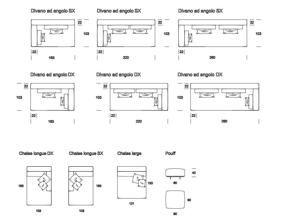 Тканевый диван с полуостровом Former In Italia ARCH-00106171 - Вид №6