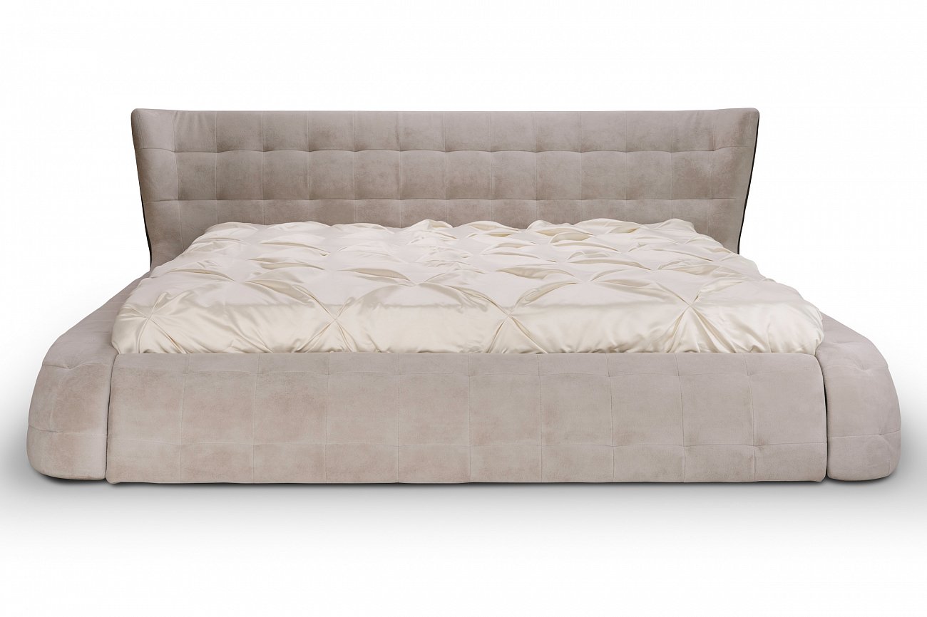 Кровать двуспальная 180х200 бежевая Meridian KELLY LOUNGE ДИЗАЙНЕРСКИЕ 094398 Бежевый  - Вид №1