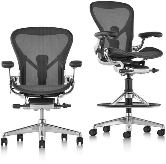 Herman Miller Стул офисный вращающийся с 5 спицами на колесиках Aeron sun-id-1447426 - Вид №5