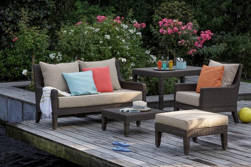 Kok Maison Прямоугольный садовый пуф из полиэтилена Résine fine sun-id-1393518 - Вид №2