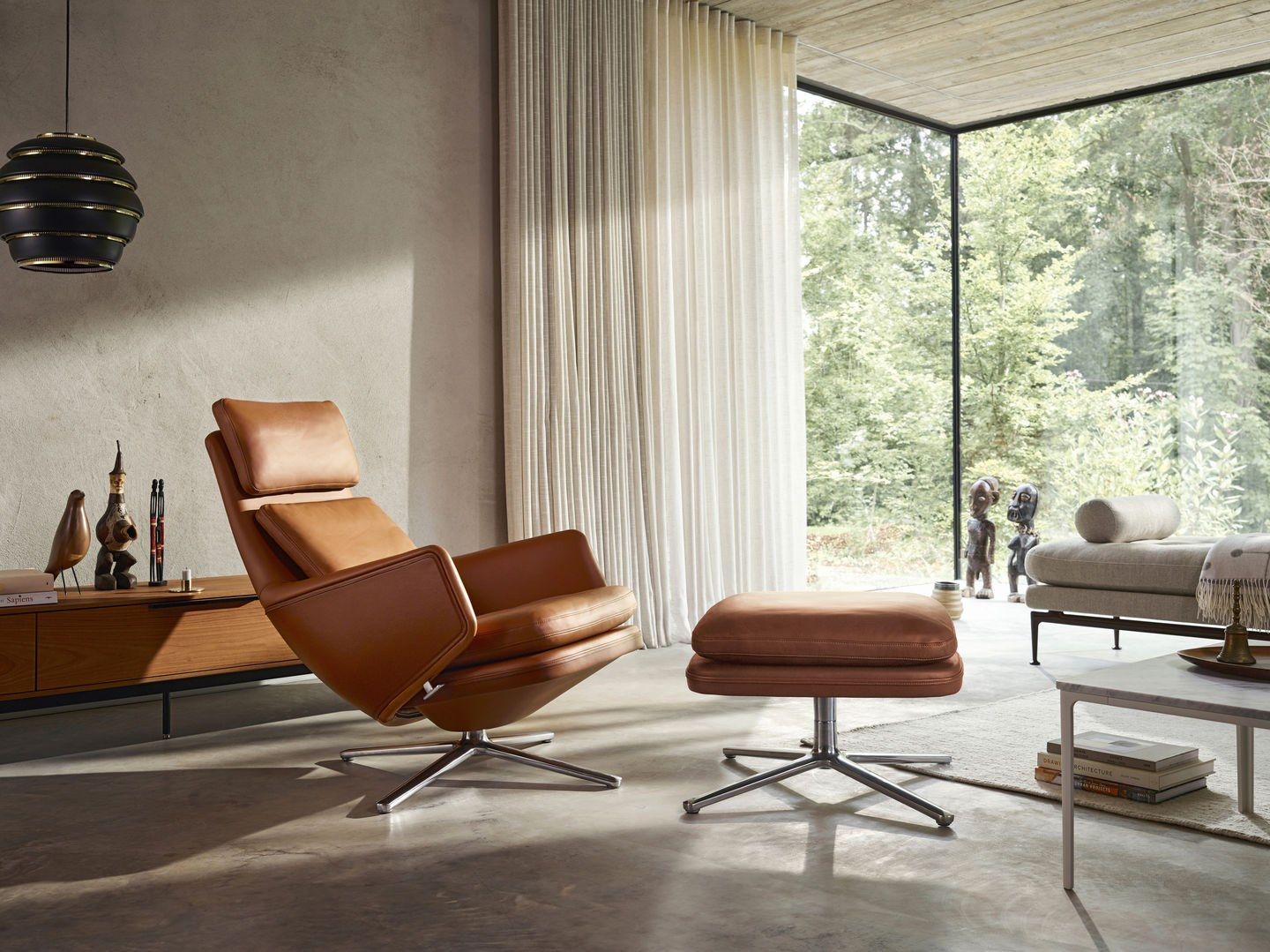 Ткань спиц кресло с подлокотниками VITRA Grand Relax ARCH-00109996 - Вид №12