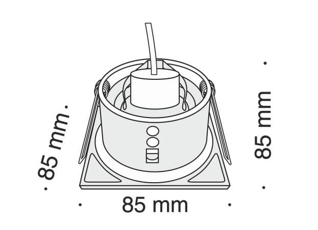 Алюминиевый квадратный утопленный прожектор Maytoni Zoom ARCH-00112491 - Вид №3