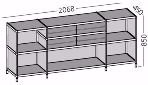 Alias Комод из метакрилата с ящиками Sec sun-id-1514898 - Вид №3