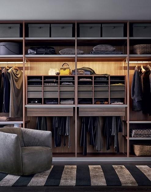 Poliform Модульная деревянная гардеробная Senzafine sun-id-1469330 - Вид №5