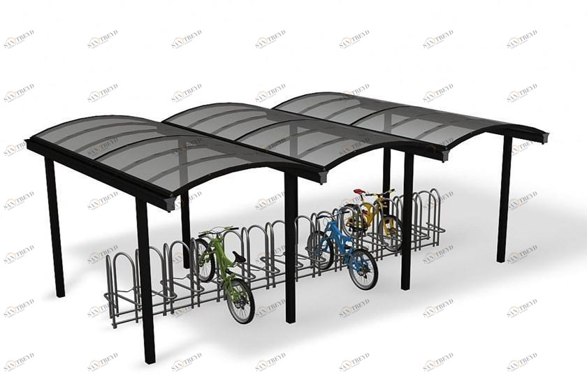 Euroform W Металлический навес для велосипедов и самокатов  710d 