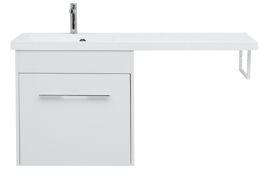 Тумба с раковиной Aquanet Августа 120 L белый 0023956500210026 - Вид №10