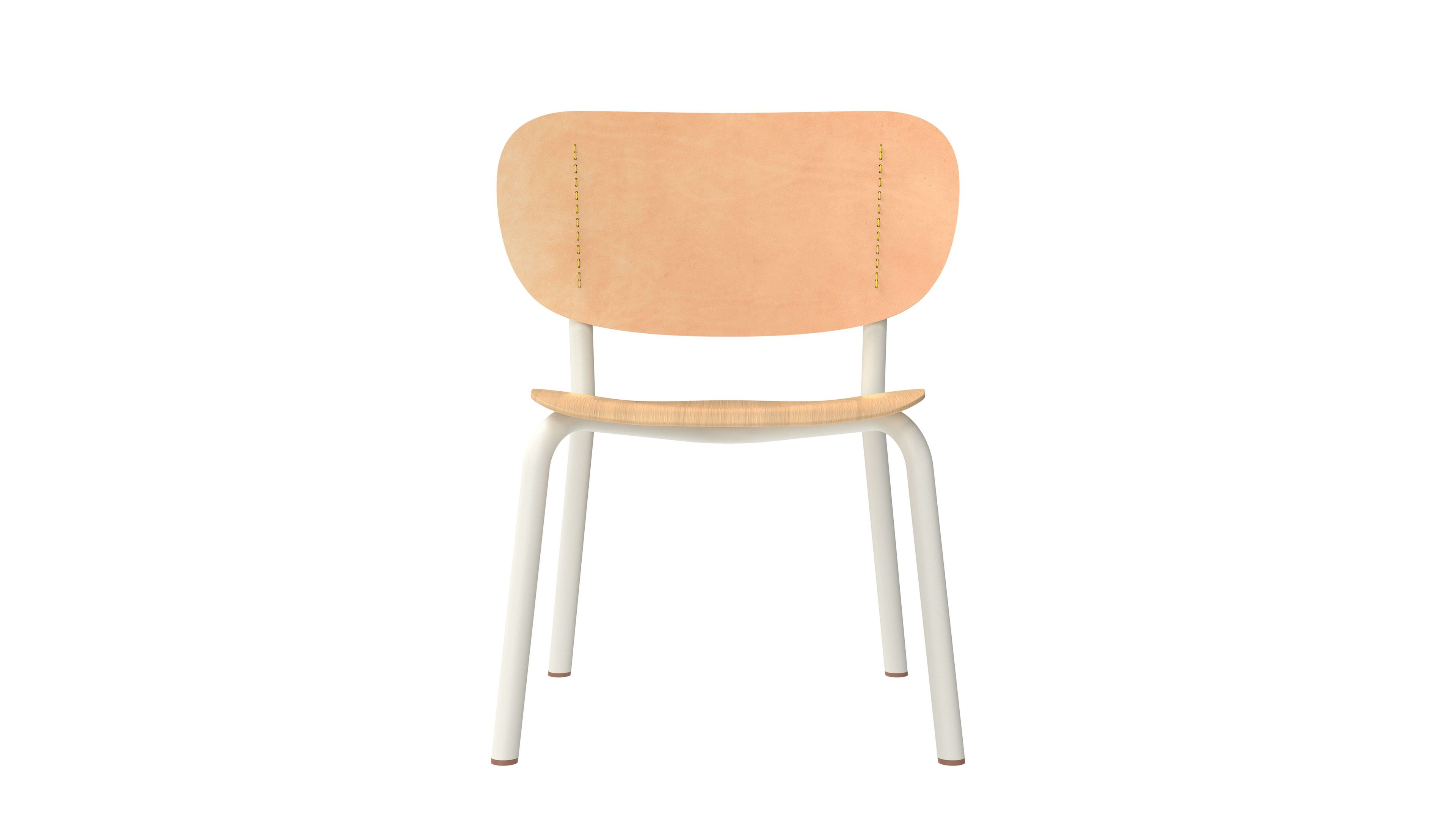 Кожаный и деревянный стул FUNCTIONALS EMIL ROSI ARCH-00147461 - Вид №8