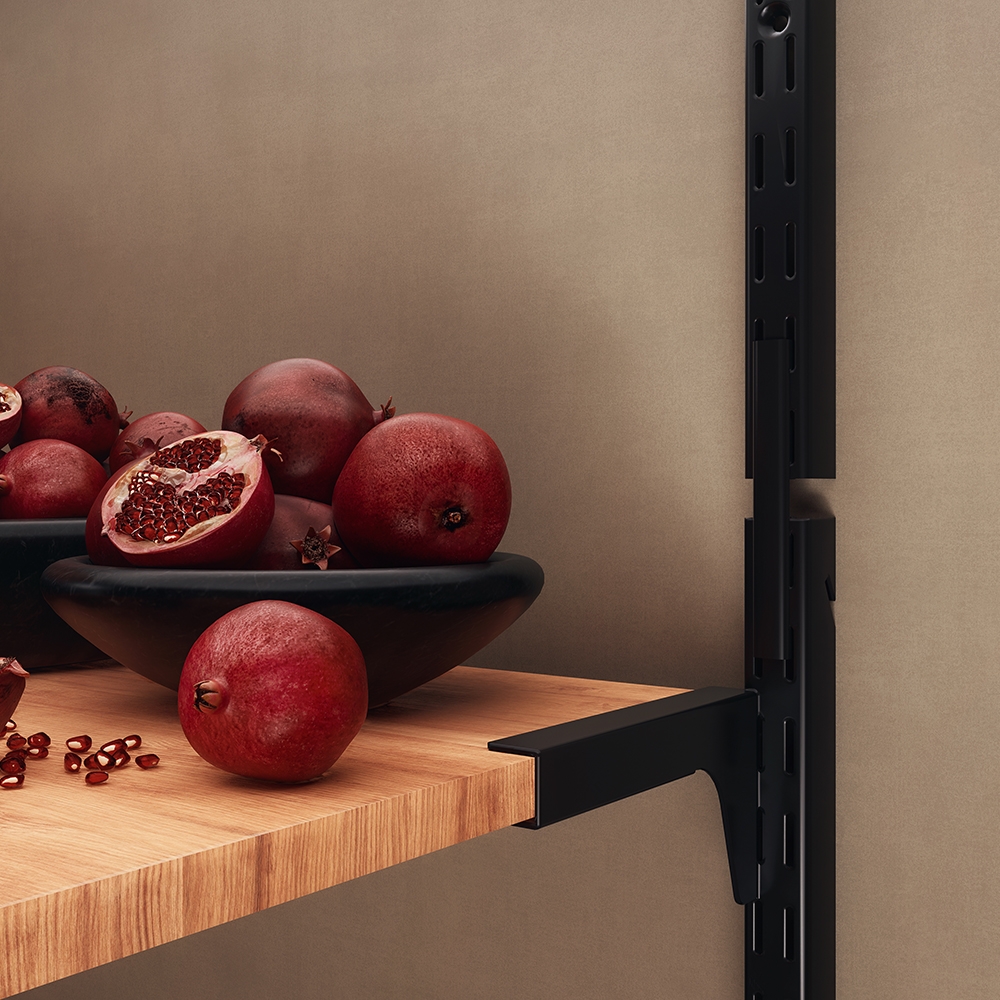 Соединители для стойки , 113х13х12 мм, черный, 2 шт LJPS0384 Public Steel Россия  - Вид №1